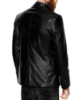 Men Genuine Leather Blazer Sport Coat 22